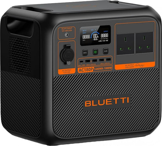 BLUETTI Portable Power Station | 1,800W 1,440Wh AC180P (UK)